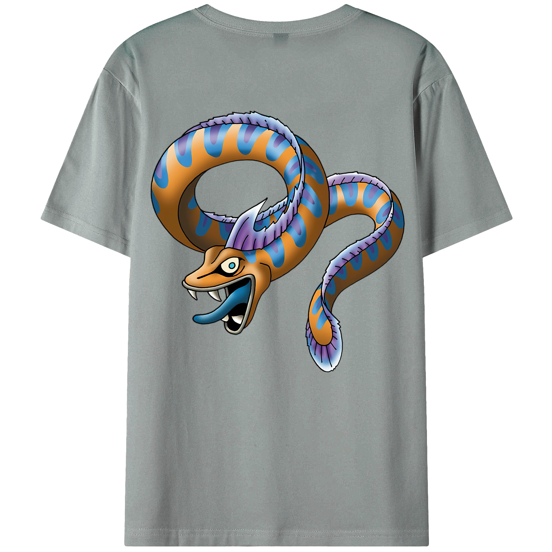 （画像用） ドラゴンクエスト Doragon Kuesuto Dragon Quest 綿100％ メンズ半袖Tシャツ（バックプリント） 通気性